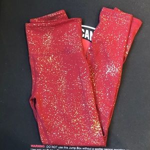 Zyia red stay gold light n tight leggings